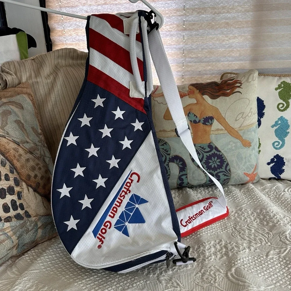 Craftsman Golf USA Flag Soft Sided Club Case Travel‎ 50